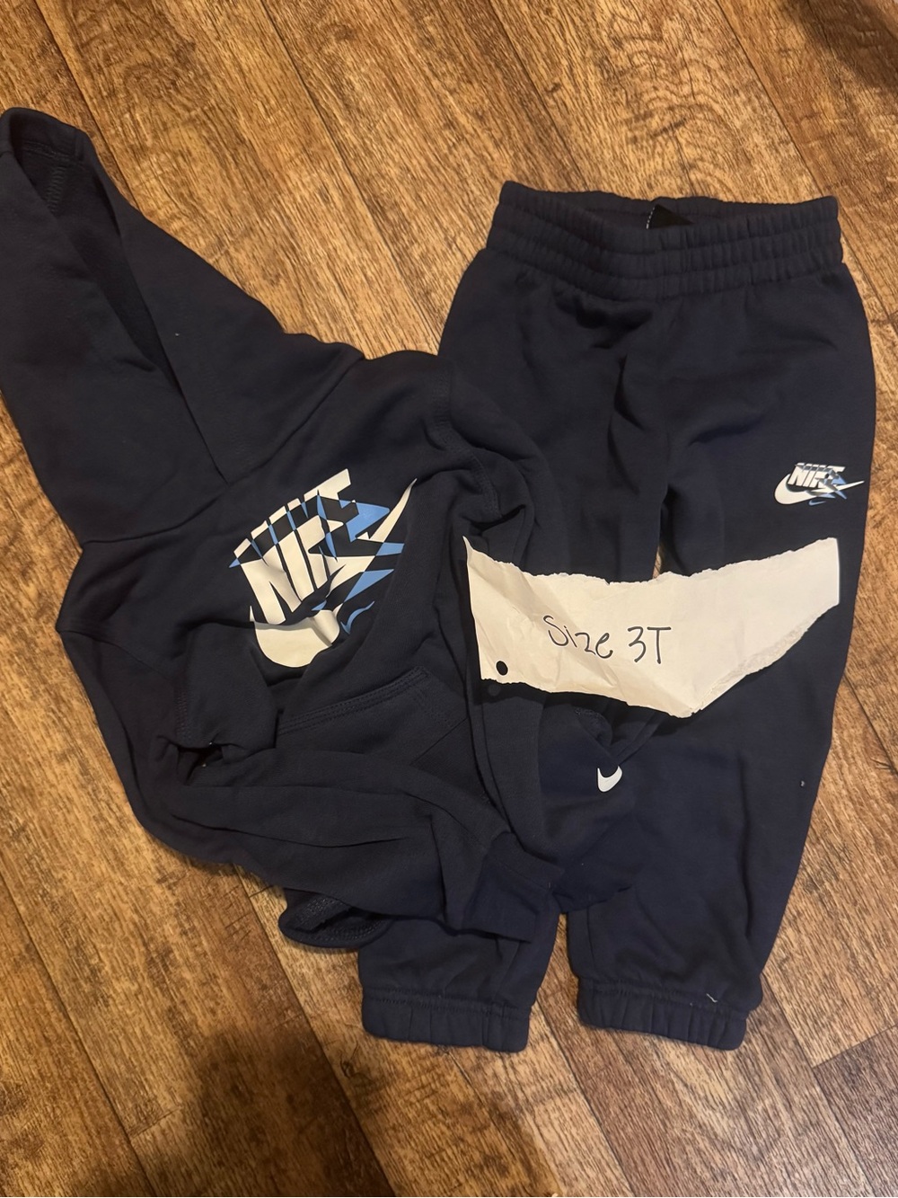 Nike Toddler Navy Blue Logo Sweatpants - Kids Bottoms